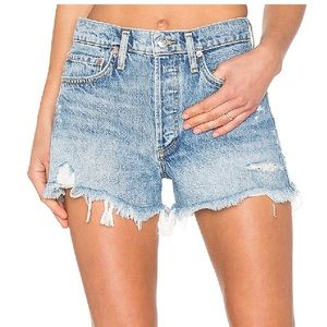 Agolde Parker Vintage Cut Off Short in Swapmeet